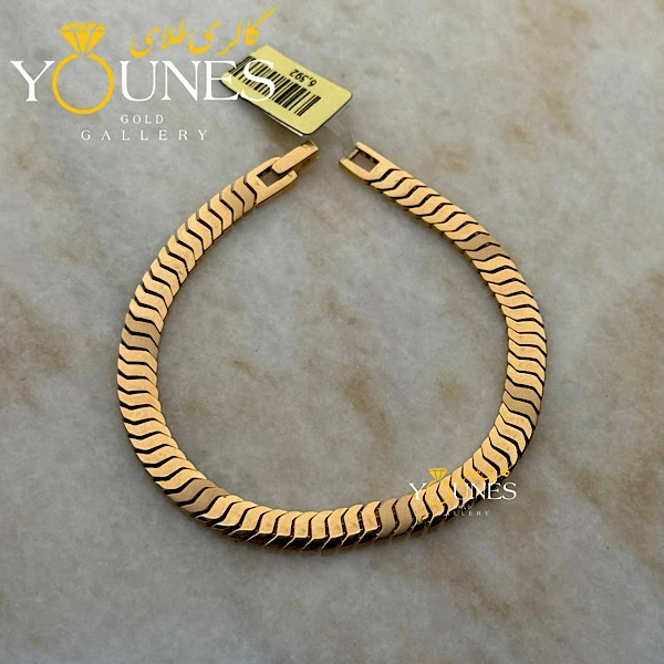 دستبند تمام طلا رولکس موج دار